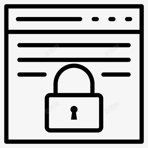 安全浏览器internet锁图标svg_新图网 https://ixintu.com internet internet安全线标志符号64像素 专用 安全浏览器 网页 锁