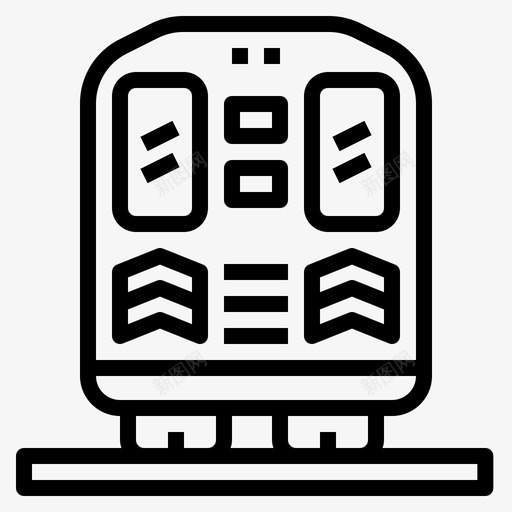 后面火车站7直线图标svg_新图网 https://ixintu.com 后面 火车站7 直线
