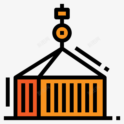 集装箱企业管理52线颜色图标svg_新图网 https://ixintu.com 企业管理52 线颜色 集装箱