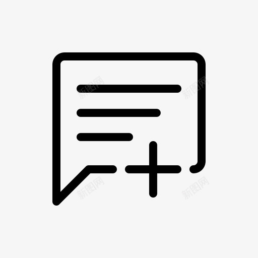 新聊天消息移动用户界面图标svg_新图网 https://ixintu.com 新聊天消息 用户界面 移动 移动用户界面大纲