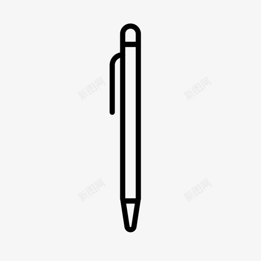 笔球文具图标svg_新图网 https://ixintu.com 写字 办公 文具