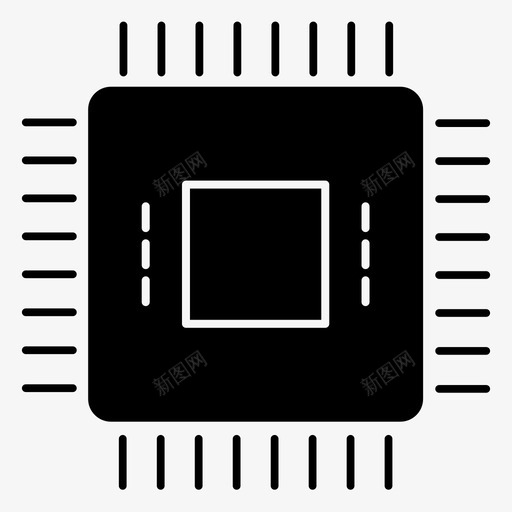 cpu电子雕刻实心图标svg_新图网 https://ixintu.com cpu 实心 电子 雕刻