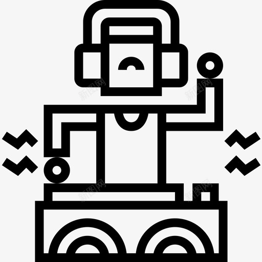 Dj音乐音乐节31线性图标svg_新图网 https://ixintu.com Dj 线性 音乐 音乐节