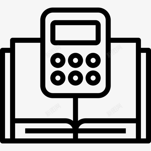数学书本和阅读线性图标svg_新图网 https://ixintu.com 书本 数学 线性 阅读