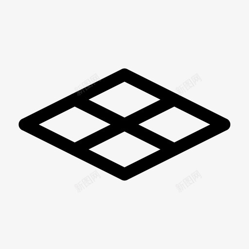 平面三维尺寸图标svg_新图网 https://ixintu.com 三维 尺寸 带圆帽的直线 平面 投影 透视