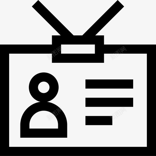 身份证商务331直系图标svg_新图网 https://ixintu.com 商务331 直系 身份证