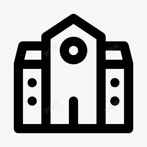 建学校教育线路图标svg_新图网 https://ixintu.com 建学校 教育 教育线路 线路