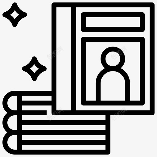页面新杂志3线性图标svg_新图网 https://ixintu.com 新杂志 杂志 线性 设计 页面