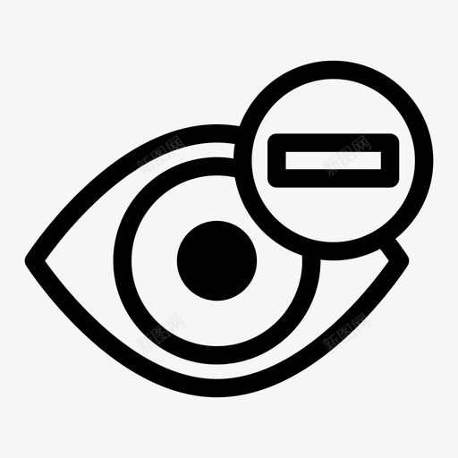 视力减退医学验光图标svg_新图网 https://ixintu.com 减退 医学 护理 视力 验光
