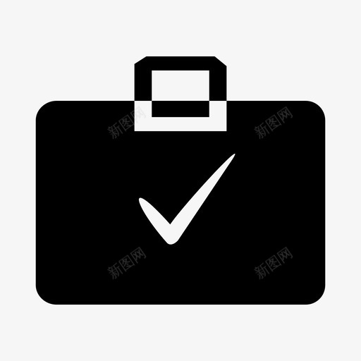 业务接受检查图标svg_新图网 https://ixintu.com 业务 勾选 完成 接受 检查 验证