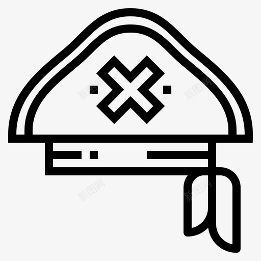 帽子海盗10直系图标svg_新图网 https://ixintu.com 帽子 海盗 直系