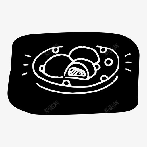 红豆小吃亚洲韩国图标svg_新图网 https://ixintu.com 亚洲 摩奇 木版 红豆小吃 韩国
