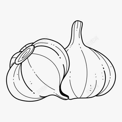 洋葱食物素食图标svg_新图网 https://ixintu.com 洋葱 素食 蔬菜 食物