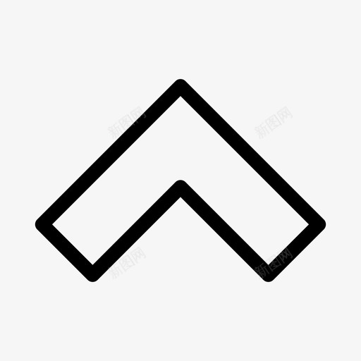 箭头向前向上图标svg_新图网 https://ixintu.com 向上 向前 箭头