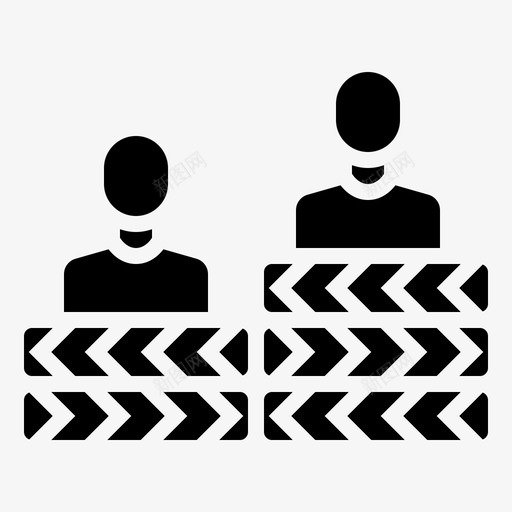 边界激进分子障碍图标svg_新图网 https://ixintu.com 抗议 抗议标志 激进分子 罢工 边界 障碍