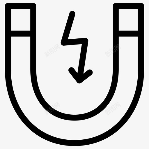 马蹄形磁铁磁铁实验科学研究图标svg_新图网 https://ixintu.com u形磁铁 尝试 磁铁实验 科学教育线图标 科学研究 马蹄形磁铁