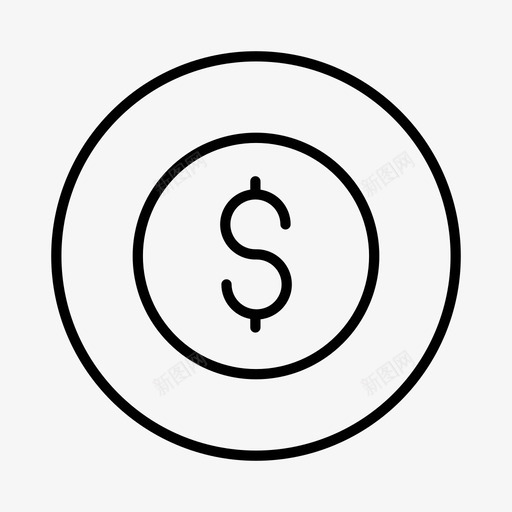 金钱商业主题演讲图标svg_新图网 https://ixintu.com 主题 商业 幻灯片 演示 演讲 研讨会 金钱