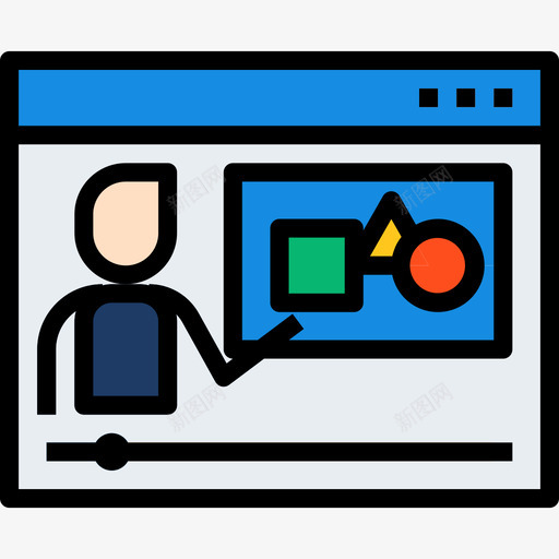 视频教程elearning17线性颜色图标svg_新图网 https://ixintu.com learning 教程 线性 视频 颜色