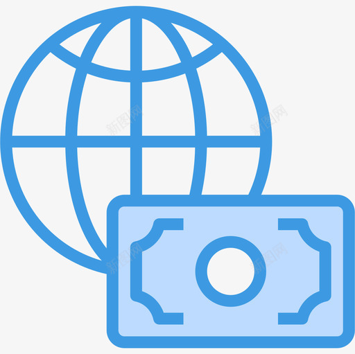 世界商业260蓝色图标svg_新图网 https://ixintu.com 世界 商业 蓝色
