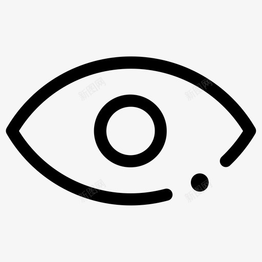 睁眼svg_新图网 https://ixintu.com 睁眼 线性