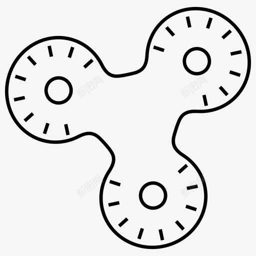 旋转器保持冷静标志图标svg_新图网 https://ixintu.com 保持冷静 戒指 手指玩具 旋转器 标志
