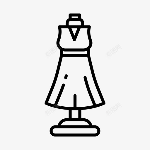 裁缝造型服装造型裁缝图标svg_新图网 https://ixintu.com 手工 时尚 服装 缝纫 裁缝 造型