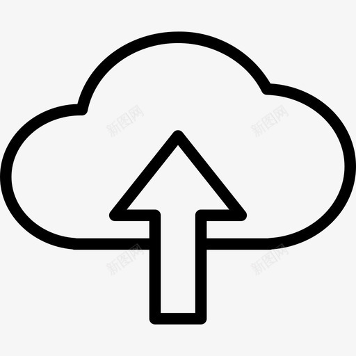 上传数据库和云2线性图标svg_新图网 https://ixintu.com 上传 数据库 线性