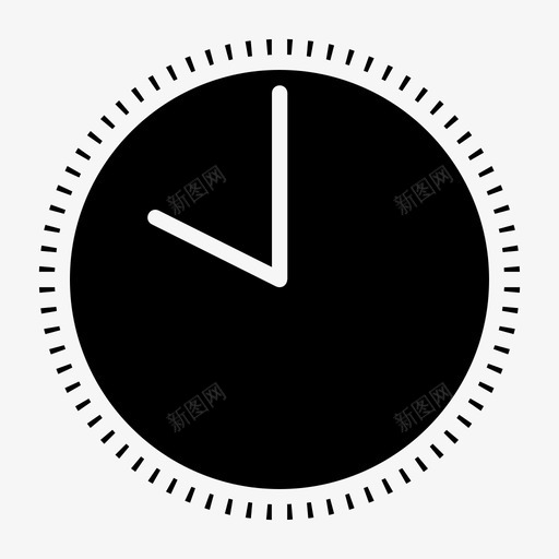 时钟小时秒图标svg_新图网 https://ixintu.com 字形 小时 时钟 时间