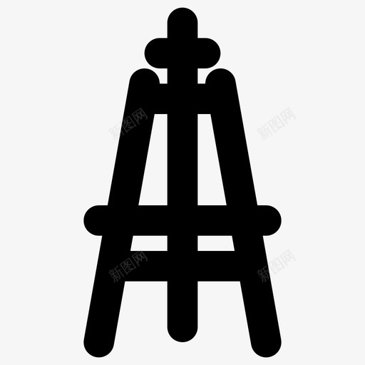 画架美术教育图标svg_新图网 https://ixintu.com 学校 教育 浓墨重彩 画架 绘画 美术