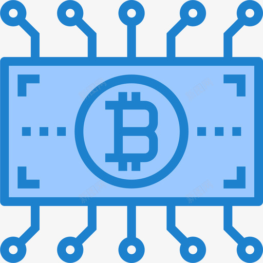 Vga比特币蓝色图标svg_新图网 https://ixintu.com Vga 比特 蓝色