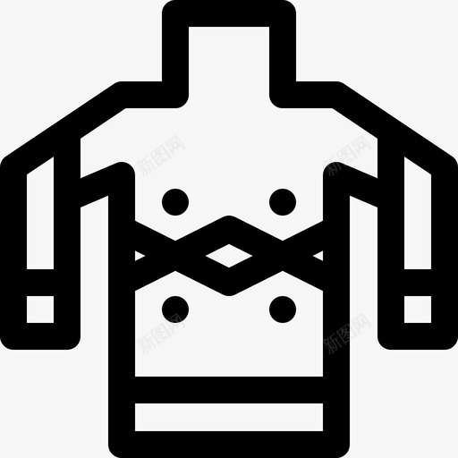 毛衣冬装及配件4直线型图标svg_新图网 https://ixintu.com 冬装及配件4 毛衣 直线型