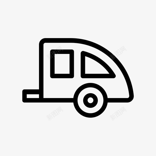 拖车大篷车运输图标svg_新图网 https://ixintu.com 48像素 大篷车 拖车 旅行 标志 车辆 运输 运输线