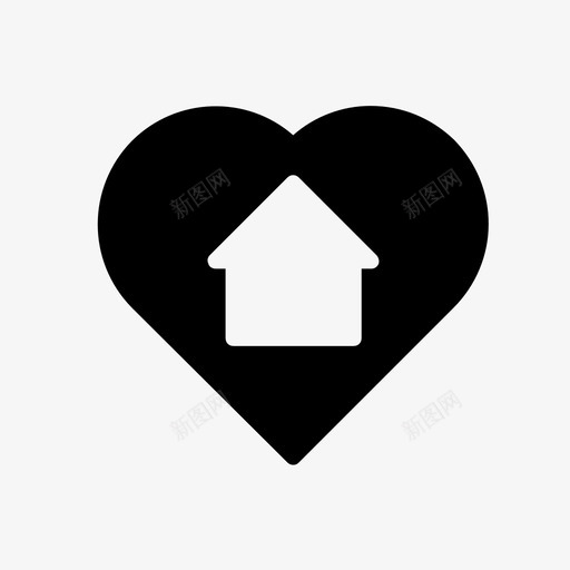 最喜欢的家建筑物房子图标svg_新图网 https://ixintu.com 不动产线字形48像素 喜欢 建筑物 房子 最喜欢的家