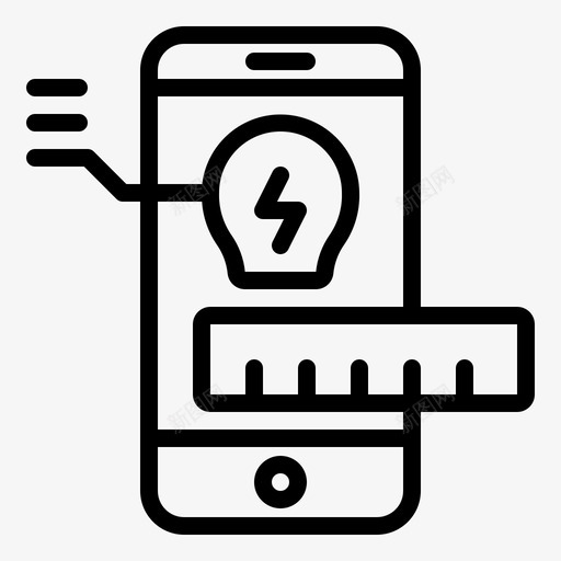 用户界面手机原型图标svg_新图网 https://ixintu.com 原型 手机 智能手机 用户体验 用户界面