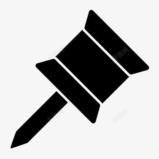 图钉便签图标svg_新图网 https://ixintu.com 便签 图钉