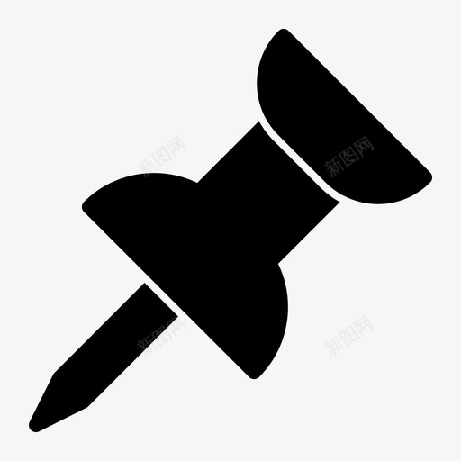 图钉便签图标svg_新图网 https://ixintu.com 便签 图钉