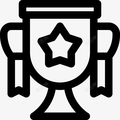奖杯冠军运动图标svg_新图网 https://ixintu.com 冠军 奖杯 明星 赢家 跑步 运动