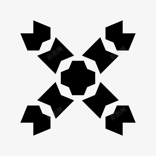 十字刻痕带刺骨头图标svg_新图网 https://ixintu.com 刻痕 十字 带刺 疼痛 脊椎骨 骨头