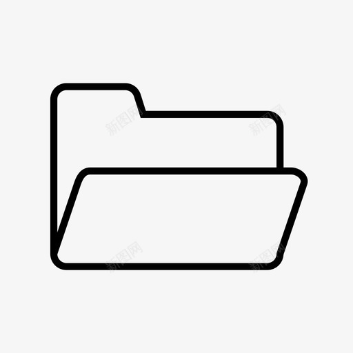 文件夹文件新建图标svg_新图网 https://ixintu.com 打开 文件 文件夹 新建