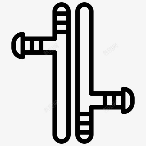 Tonfa忍者Turtles3线性图标svg_新图网 https://ixintu.com Tonfa 忍者Turtles3 线性