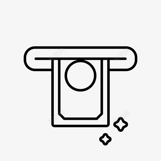 atm提款银行业务图标svg_新图网 https://ixintu.com atm 业务 提款 概要 财务 货币 银行