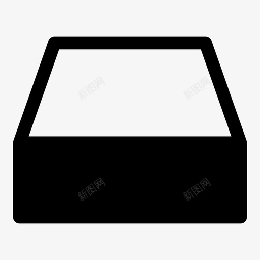 空档案盒子图标svg_新图网 https://ixintu.com 商务 托盘 抽屉 档案 橱柜 盒子 销售