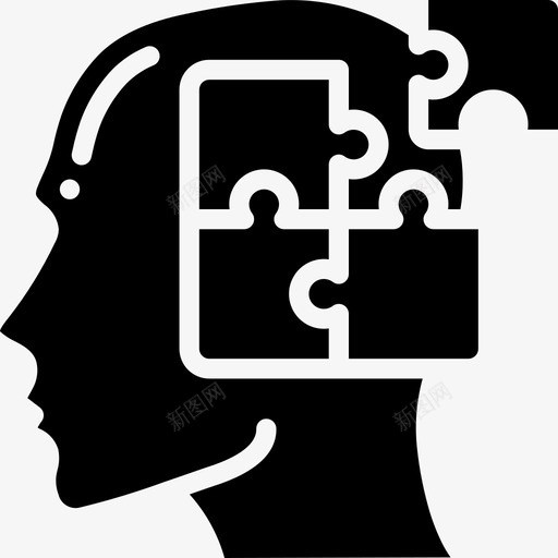 自闭症人类思维39填充图标svg_新图网 https://ixintu.com 人类 填充 思维 自闭症