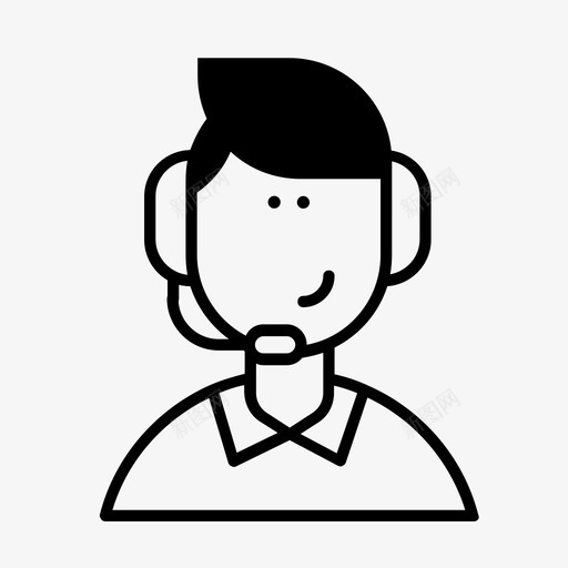 虚拟助理职员电子商务图标svg_新图网 https://ixintu.com 助理 在线 工作 电子商务 职员 虚拟
