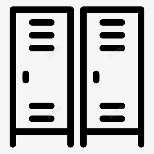 储物柜衣柜教育图标svg_新图网 https://ixintu.com 储物柜 学校 学生 教育 普洛乌伊学校 衣柜