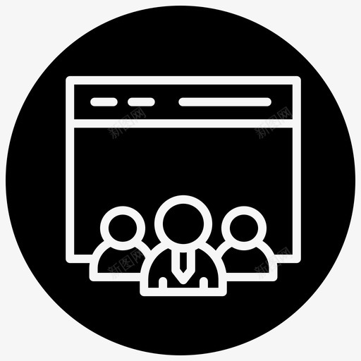 用户浏览器组图标svg_新图网 https://ixintu.com 填充 浏览器 用户 电子商务 网站 购物 黑色