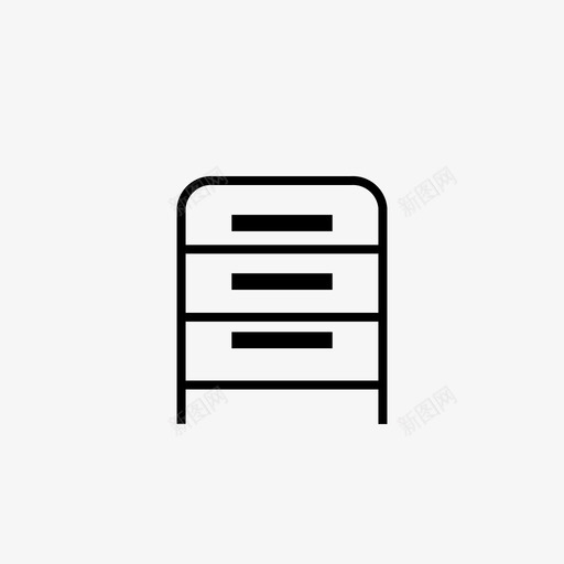 橱柜抽屉家具图标svg_新图网 https://ixintu.com 家具 抽屉 橱柜