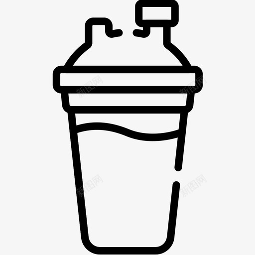 水营养3线性图标svg_新图网 https://ixintu.com 水 线性 营养3