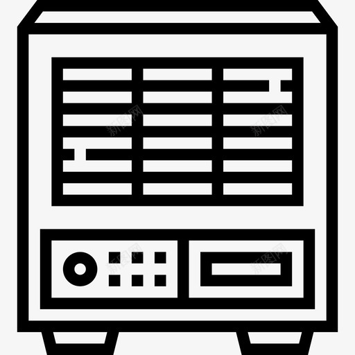 加热器家用电器10线性图标svg_新图网 https://ixintu.com 加热器 家用电器 线性