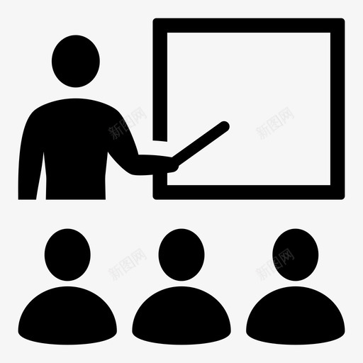 课讲学图标svg_新图网 https://ixintu.com 学 教 生 讲 课